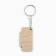 A wooden key keychain "Dad is best", 5 x 2.7 cm