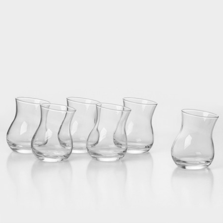 A set of glass glasses for Kozan tea, 180 ml, 6 pcs