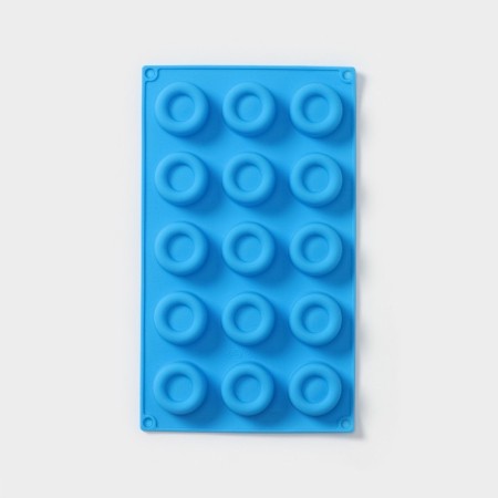 Baking uniform "Lolly. Krug", silicone, 30 × 17 × 2.5 cm, 15 cells, color mix-1