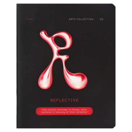 A notebook of 96 sheets in the Code "Collection of Arts", cover coated cardboard, matte lamination, congregre, block 60 g/m2, mix-3