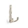 Furniture hook CAPPIO Pigtail, two -rose, matte satin nickel