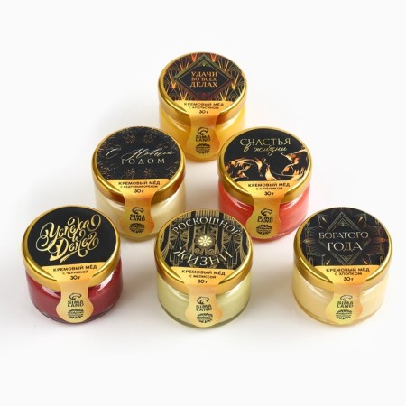 Gift set New Year's "New Year's luxury": tea, cream-make-2