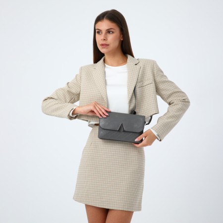 Magnet bag bag, long belt, gray color-1