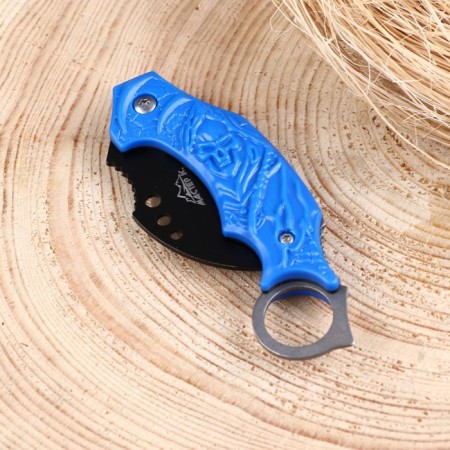Knife-kerambit folding "Indigo" 12.5cm, blade 49mm/1.5mm-2