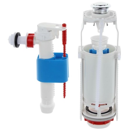 Reinforcement for the flush tanks "Any Plast" WC8010C, with a lateral eyeliner 1/2 ", button chrome