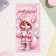 Money envelope "Happy Birthday!" glitter, fox, 17x8 cm