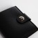 Male purse on a magnet, black color