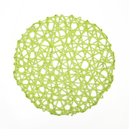 Set of napkins 2 pcs. Dolyana "Grass", color green, D 38 cm-1