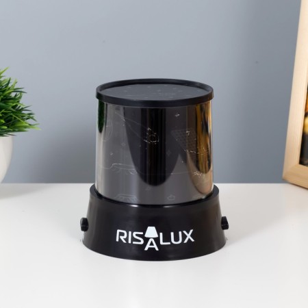 Night-design "Luno Road" LED USB/from batteries black 10.8x10.8x1.5 cm Risalux-1