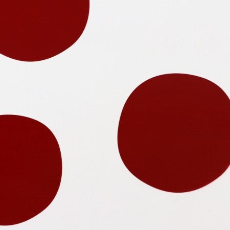 Glossy film, "large circles" red, 58 x 58 cm-2