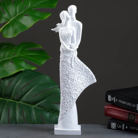 Figure "couple" White, 7x14x39cm