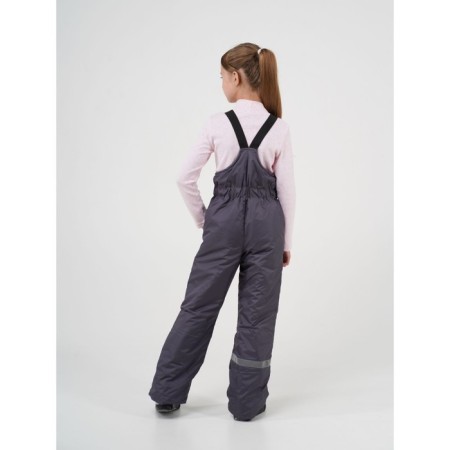 Pants are children insulated, height 110 cm, graphite color-1