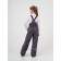 Pants are children insulated, height 110 cm, graphite color