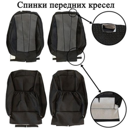 Hyundai Solaris II Covers Covers Generation, 2017 N.V Jacquard, 12 before, SW, black, dark gray, S01306001-2