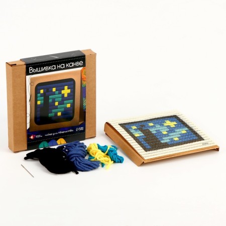Set for creativity "Embroidery on the canvas. Starlight Night"-1