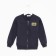 Sweatshirt for a boy, dark blue color, height 98 cm