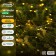 Garland “thread” 20 m dew, IP44, silver thread, 200 led, yellow glow, 2 modes, solar battery