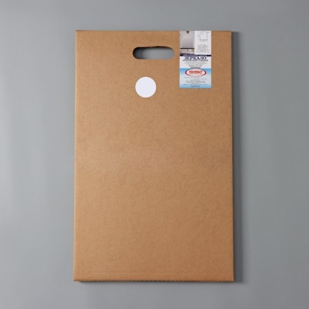 Mirror in a bathroom with a shelf, semi -oval, 35 × 50 cm-7