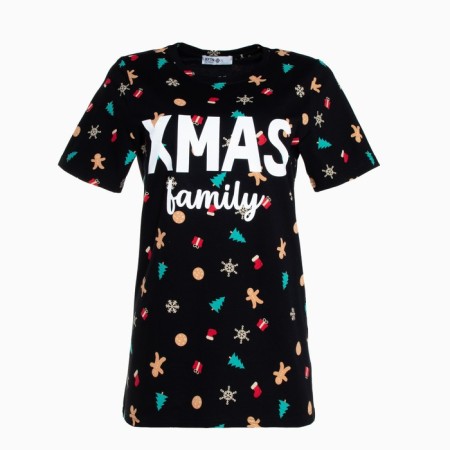 Women's T -shirt KAFTAN "XMAS FAMILY" p. 40-42, black-5