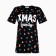 Women's T -shirt KAFTAN "XMAS FAMILY" p. 40-42, black