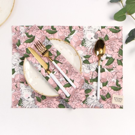 Set of napkins Ethel "Parrot" 30x40 cm - 2 pcs, 80% HL, 20% PE, satin 110 g/m2