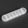 Organizer for needlework, 7 departments, 19 × 5 × 2.9 cm, the color is transparent