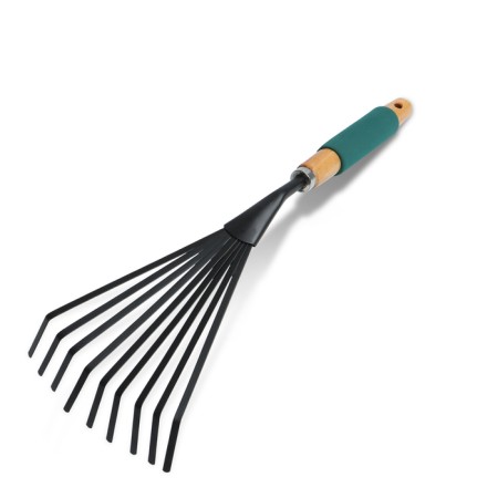 Robble small, fan, plate, 9 teeth, length 42 cm, metal, wooden handle with foam rubber, Greengo-5