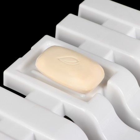 Shelf for a bath, 69 × 30 × 6 cm, white color-1
