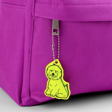 The reflective element "dog", bilateral, 4.3 × 6 cm, color mix-1