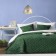 Bedspread with pillowcases "Tina", size 160x230 cm, emerald color
