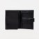 Male purse on 3 in 1 button for auto documents and passports, for cards, for coins, black color