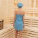 Set for the bath and bathroom Ethel Vafli towel 70*140 cm+Chalma 21*25 cm, cent