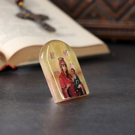 Икона "Богоматерь Иверская", селенит-1