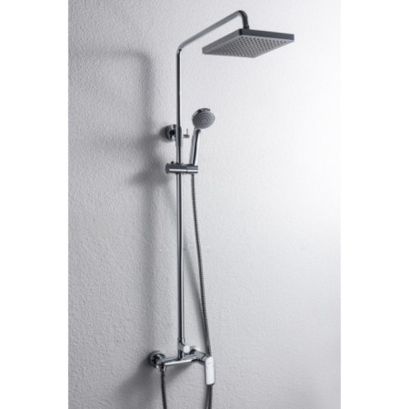 Bravat Opal shower column, with a shower mixer (upper shower of a square shape)