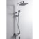 Bravat Opal shower column, with a shower mixer (upper shower of a square shape)