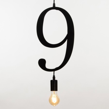 Bayerlux lamp "Figure 9" E27 40W Black 35x21 cm-2