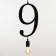 Bayerlux lamp "Figure 9" E27 40W Black 35x21 cm