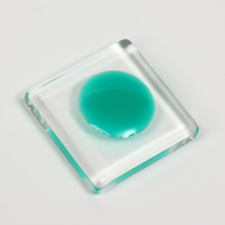 Gel nail polish, Glow in the Dark, 3-phase, 8ml, LED/UV, luminescent, mint-turquoise color (20)-10
