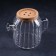 Glass jug with a cork lid "Eco", 600 ml, 17 × 11 × 13.5 cm