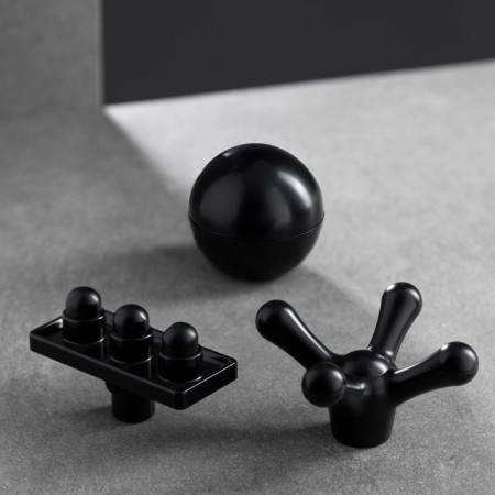 Body massage Windigo LEM-11, percussion, 25 watts, 12 nozzles, 5 modes, black-5