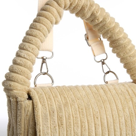 Youth bag on magnet, beige color-4