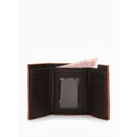 Portmone husband (3 complex) 9.5*3*11.5 cm, 3 depth, d/maps, d/coins, to the magnet, sv brown-6