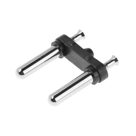 Reinforcement of the fork, 16 A, 250 V, diam. pin 4.8 mm, black, set (100 pcs)