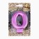 Candle for the Cake "European Giant", number 0, 7 cm, purple metallic