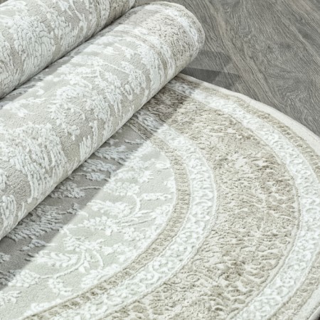 Oval carpet Valentis sirocco, size 80x150 cm, color BEIGE/Brown-2