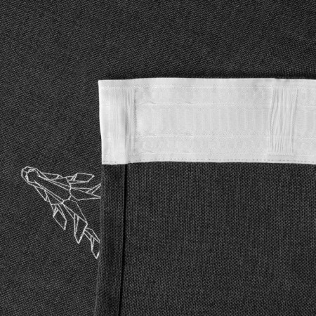 Set of curtains "Luka", size 2x145x270 cm, color wet asphalt-3
