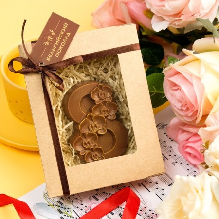 Chocolate figure "March 8. Orchids ", 80 g
