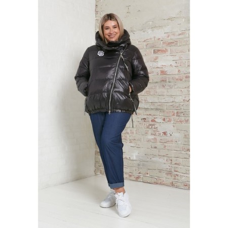 Women's jacket, size 56, black color-1