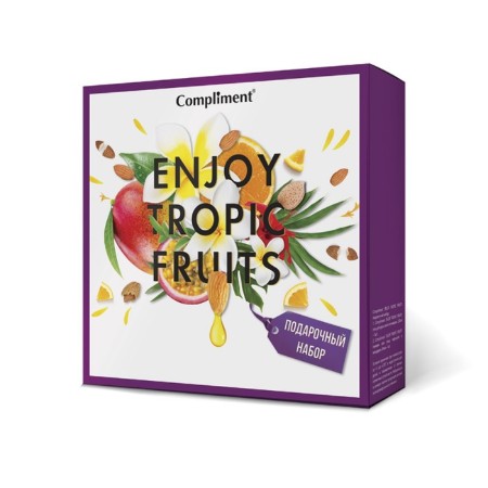 Набор Compliment Enjoy Tropic Fruits№ 1400: Гель для душа, 200 мл, Гоммаж для лица, 80 мл-4