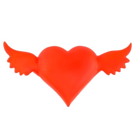 LED lamp "heart with wings", red glow-1